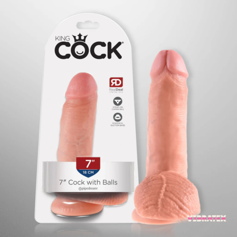 King Cock 7" Cock with Balls