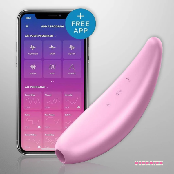 Satisfyer Curvy 3+ App Controlled Clitoral Stimulator - Image 3
