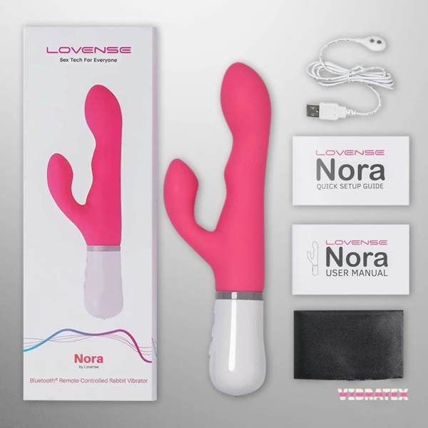 Lovense NORA Wireless Bluetooth App Rabbit Vibrator - Image 5